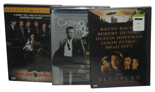 Sleepers, Suicide Kings & Casino Royale Action Suspense DVD Lot - (3 DVDs)