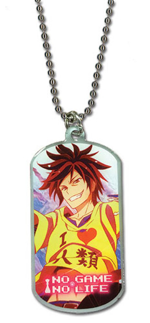 No Game No Life Sora Anime Cosplay Dog Tag Necklace GE-36423