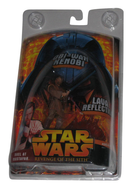 Star Wars Revenge of The Sith Duel At Mustafar Lava Reflection Obi-Wan Kenobi Figure w/ Protective Case