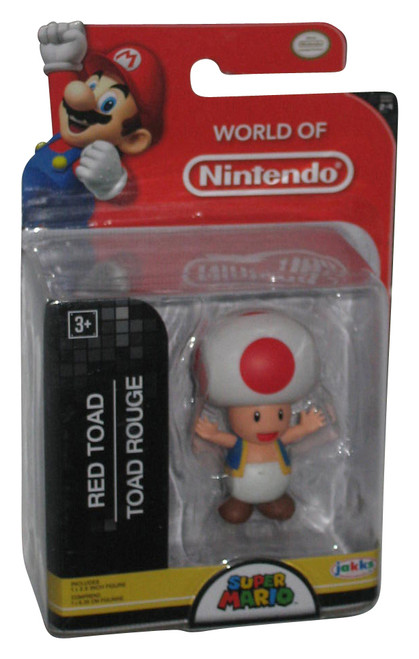 Super Mario Bros. World of Nintendo Red Toad (2016) Jakks Pacific Figure