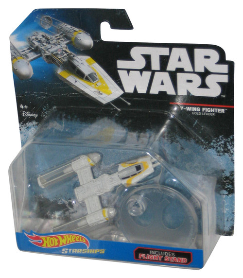 Star Wars Hot Wheels Rogue One Y-Wing Gold Leader Starships Vehicle Toy