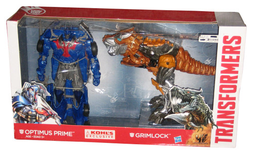 Transformers Age of Optimus Prime & Grimlock (2013) Hasbro 10" Figure 2-Pack