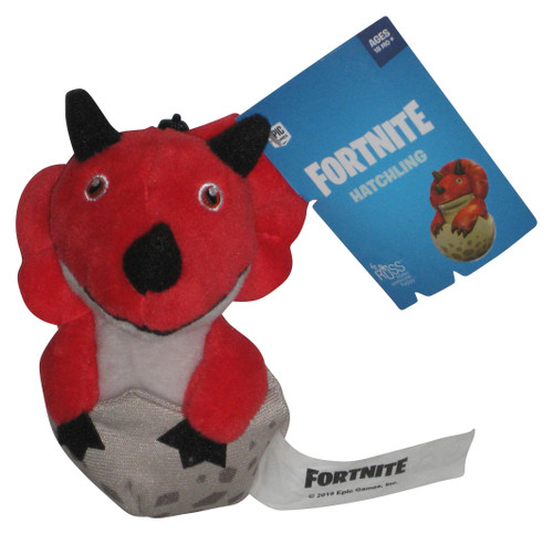 Fortnite Red Dragon Egg Hatchling Russ (2019) Jazwares Plush Keychain