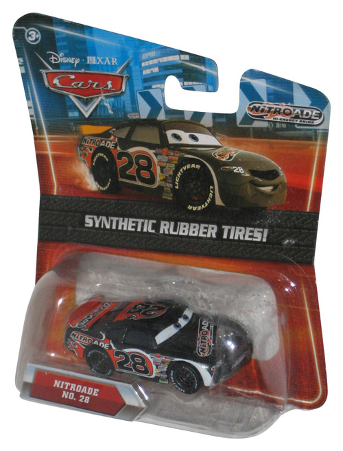 Disney Cars Movie Nitroade Synthetic Rubber Tires No. 28 Die-Cast Toy Car - (Dented Plastic)