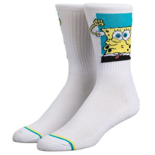Nickelodeon Spongebob Squarepants Athletic Crew Socks - (Fits Shoe Sizes 8-12)