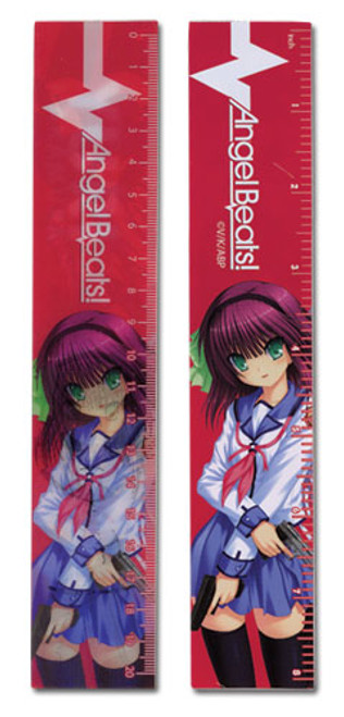 Angel Beats! Yuri Red Anime Lenticular Ruler GE-70021