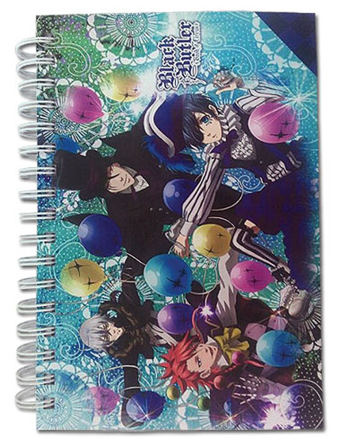 Black Butler Book of Circus Characters & Balloons Anime Hardcover Notebook GE-43547