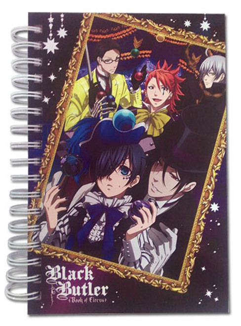 Black Butler Book of Circus Characters & Frame Anime Hardcover Notebook GE-43545