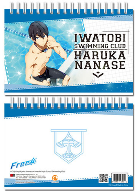 Free! Iwatobi Swimming Club Haruka At Pool Anime Hardcover Notebook GE-43501