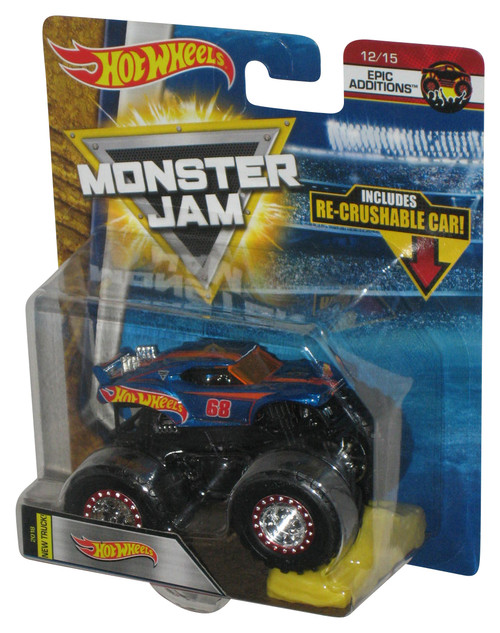 Hot Wheels Monster Jam (2017) Epic Additions Toy Truck #12/15 w/ Re-Crushable Car