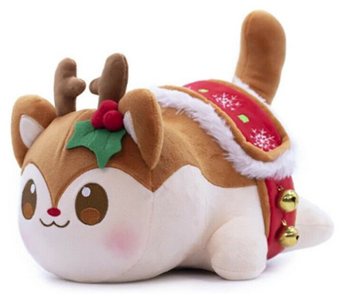 Aphmau Meemeows Christmas Reindeer Catface 12-Inch Plush Toy