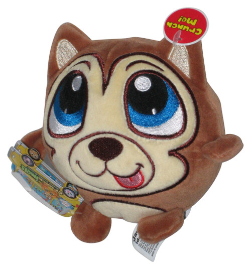 Crunchimals Animals Holly Brown Puppy Dog 4-Inch Crush Plush Toy