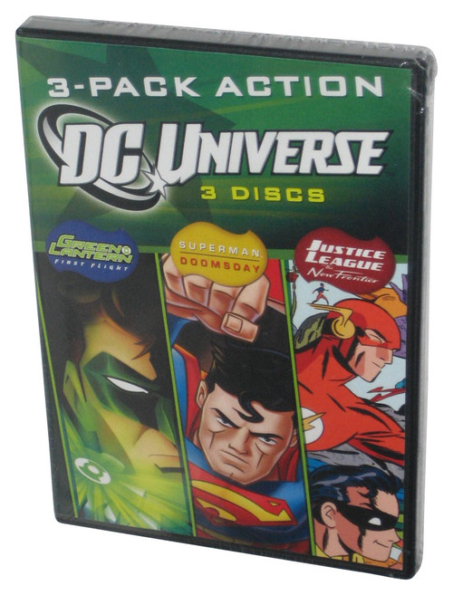 DC Universe 3-Disc DVD - (Green Lantern First Flight, Superman Doomsday & Justice League)