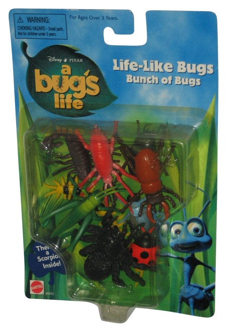 Disney Pixar A Bug's Life Life-Like Bunch of Bugs Mattel Figure Pack w/ Scorpion