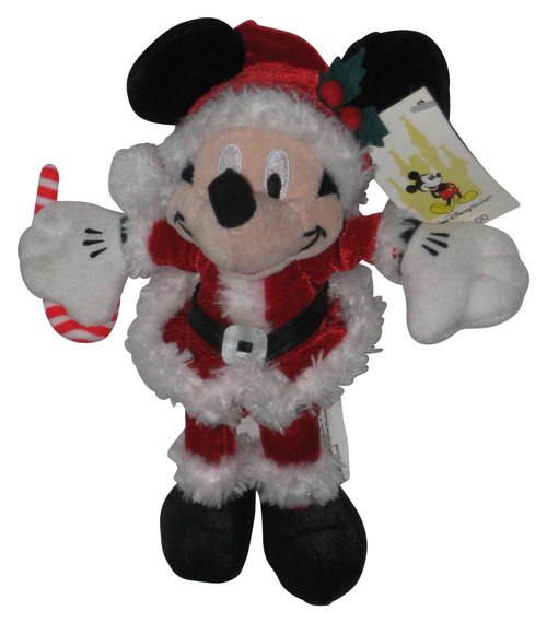 Disney Store Mickey Mouse Christmas Santa Outfit (2001) Bean Bag 9-Inch Plush