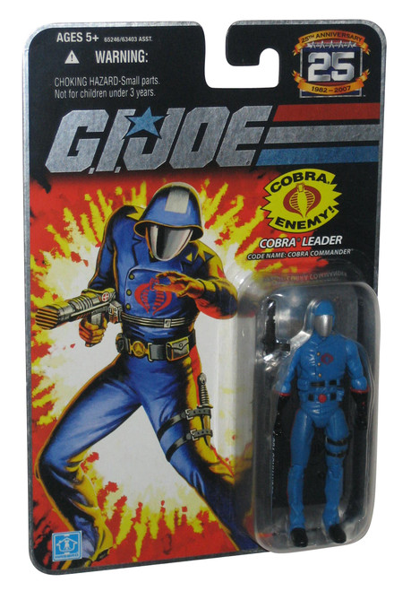 GI Joe Cobra Commander Leader 25th Anniversary (2007) Hasbro 3.75 Inch Figure