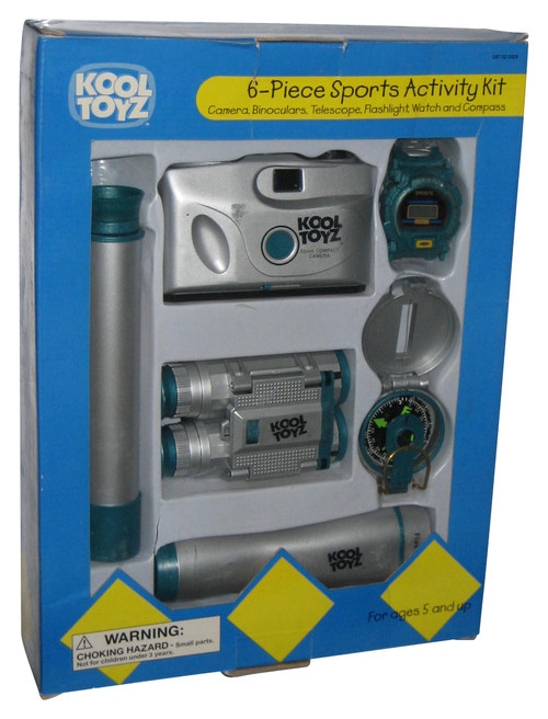 Kool Toyz Camera, Binoculars, Telescope, Flashlight, Watch & Compass 6-Piece Set