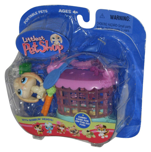 Littlest Pet Shop (2005) Floppy Bunny with Hutch Toy Figure Set