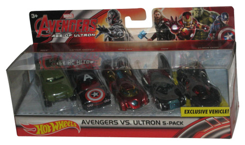 Marvel Avengers vs Age of Ultron (2014) Hot Wheels Toy Car 5-Pack Set