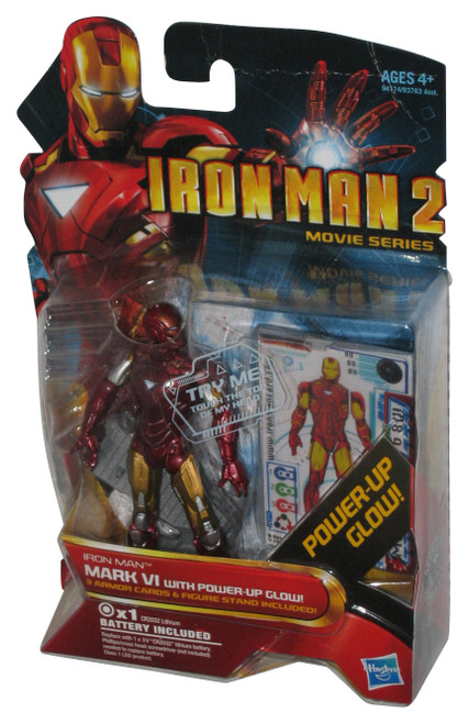 Marvel Iron Man 2 Movie Mark VI w/ Power-Up Glow (2009) Hasbro Figure