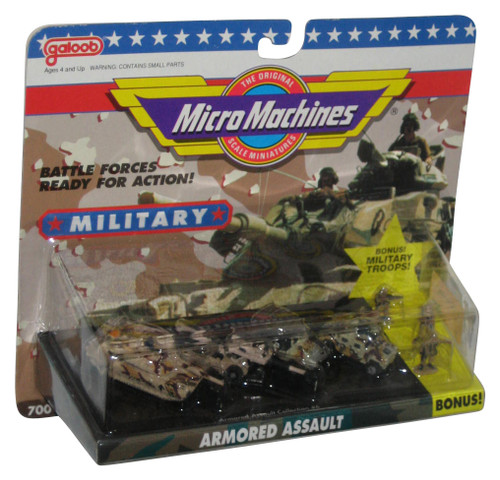 Micro Machines Military Armored Assault Collection #6 (1991) Galoob Mini Figure & Vehicle Set