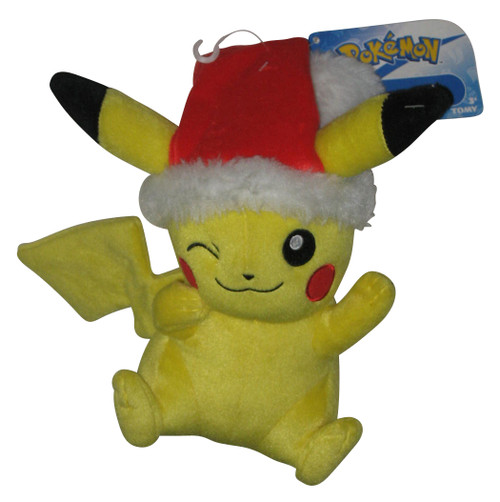 Pokemon Pikachu Christmas Santa Hat (2017) Tomy 9-Inch Plush Toy