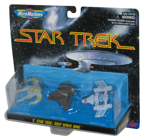 Star Trek X Deep Space Nine Micro Machines (1996) Toy Vehicle Set - (Miradorn Ship / Bajoran Fighter / Klaestron)