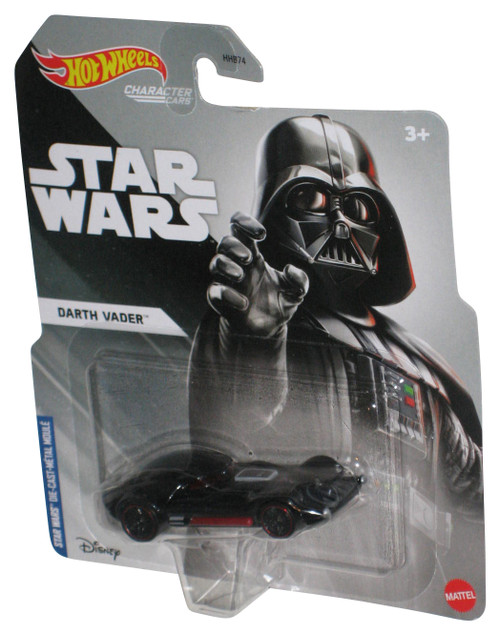 Star Wars Darth Vader Character Cars (2021) Hot Wheels Toy Car - (Cracked Plastic)