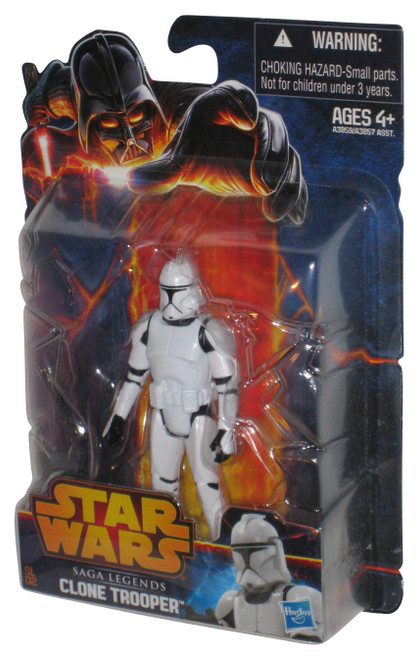 Star Wars Episode II Saga Legends (2013) Hasbro Clone Trooper Figure SL02 - (Plastic Loose From Card)