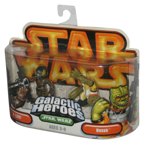 Star Wars Galactic Heroes (2004) 4-LOM & Bossk Hasbro Figure Set