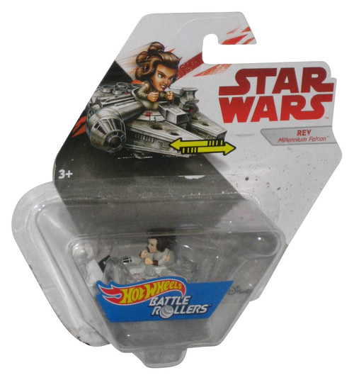 Star Wars Hot Wheels Battle Rollers (2017) Rey Millenium Falcon Micro 1-Inch Toy Vehicle