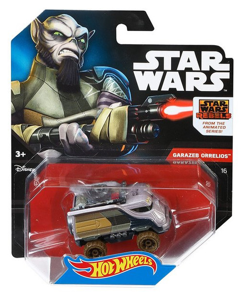 Star Wars Rebels Garazeb Orrelios Zeb (2014) Hot Wheels Mattel Toy Car - (Plastic Slightly Loose)
