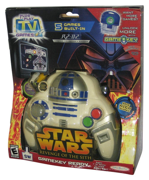 Star Wars Revenge of The Sith R2-D2 TV Plug N Play Gamekey Ready (2005) Jakks Pacific Toy Handheld Video Game