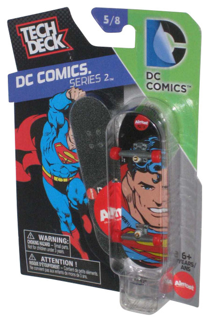 Tech Deck DC Comics Series 2 Superman Almost Spin Master Mini Toy Fingerboard Skateboard #5/8