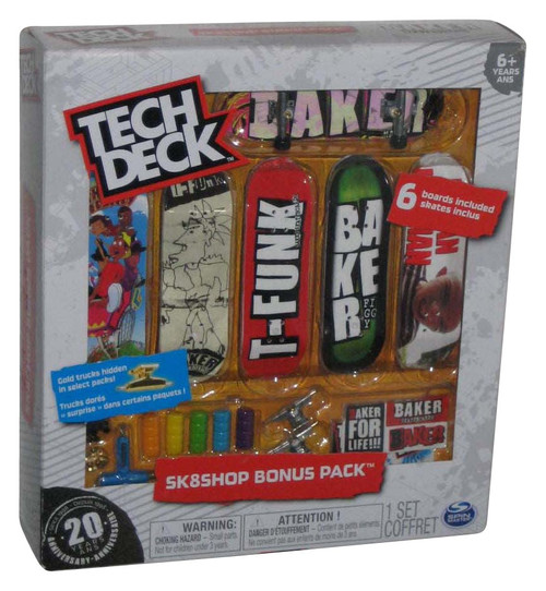Tech Deck Sk8Shop Spin Master Mini Toy Fingerboard Skateboard Bonus Pack Set