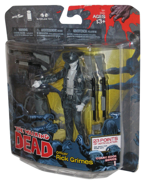 The Walking Dead Officer Rick Grimes Black & White Variant McFarlane Toys Figure - (Skybound Exclusive)