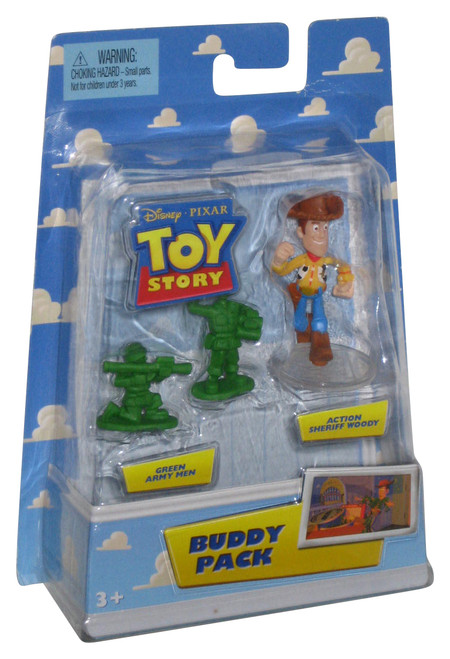 Toy Story 3 Buddy Pack Green Army Men & Action Sheriff Woody (2008) Mattel Figure Set