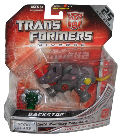 Transformers Universe Backstop (2009) Hasbro Scout Class Figure w/ Ramming Robo Horn