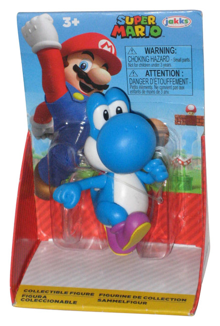 World of Nintendo Super Mario Bros. Blue Yoshi (2021) Jakks Pacific Figure