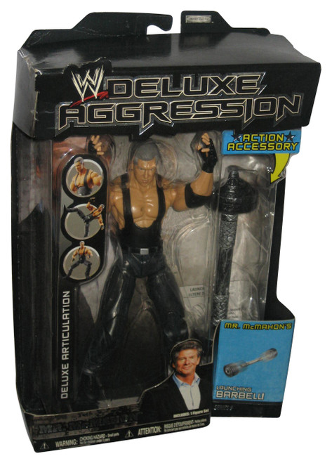 WWE Wrestling Mr. McMahon (2007) Jakks Pacific Figure w/ Launching Barbell