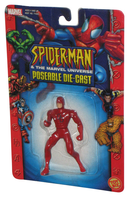 Marvel Spider-Man Daredevil Die-Cast Poseable (2003) Toy Biz Mini 2.5 Inch Figure