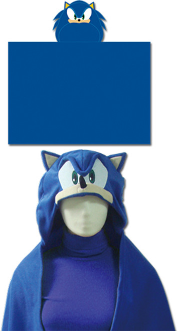 Sonic The Hedgehog Video Game Blue Hoodie Blanket GE-34020