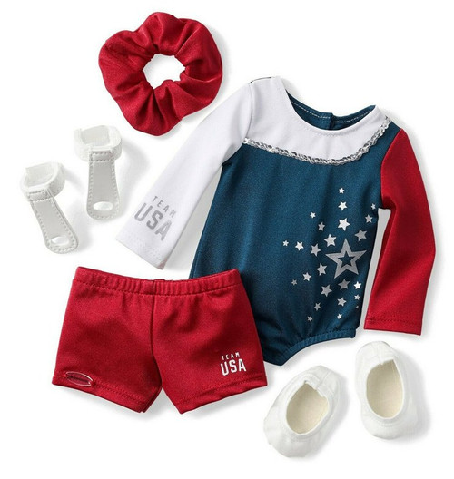 American Girl Team USA Gymnastics Clothes Outfit Set