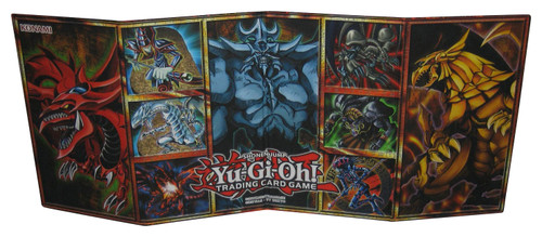Yu-Gi-Oh! God Slifer Obelisk Ra Blue Eyes (2007) Konami Hard Fold Game Board Mat