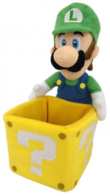 Nintendo Super Mario Bros. Luigi Coin Box (2015) Little Buddy 10-Inch Plush