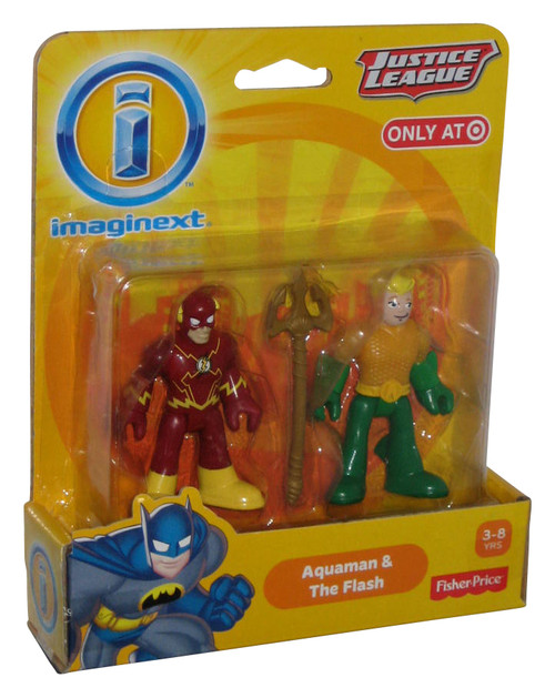 DC Super Friends Imaginext (2013) Fisher-Price Aquaman & The Flash Figure Toy Set - (Target Exclusive)