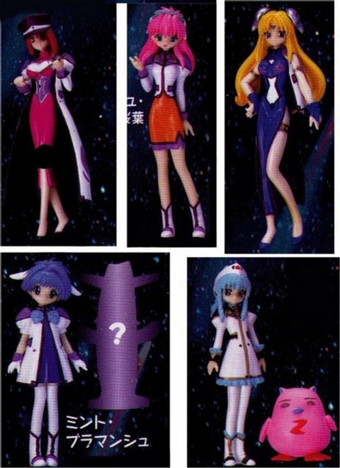 Galaxy Angel Yujin Japan Collection Trading Figure Set - (5 Figures)