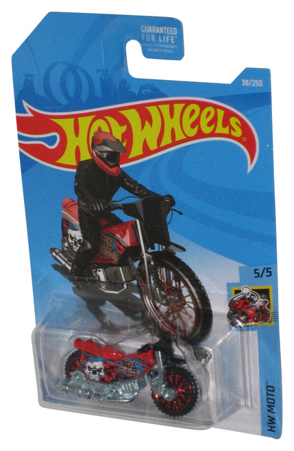 Hot Wheels (2017) Red HW Moto Tred Shredder 5/5 Toy Dirt Bike 38/250