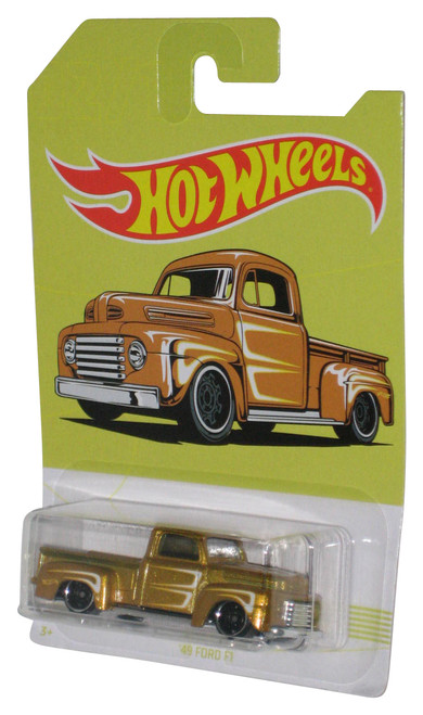 Hot Wheels American Trucks Exclusive (2017) Gold '49 Ford F1 Toy Truck #2/10