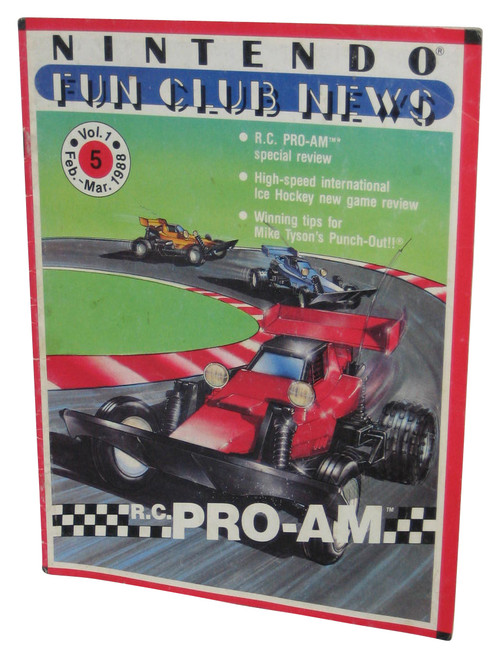 Nintendo Fun Club News Vol. 1 Feb.-Mar. (1988) RC Pro-Am Magazine Book